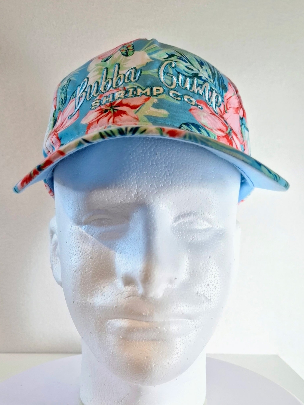 Bubba Gump Shrimp Co. Men's Blue Floral Baseball Cap